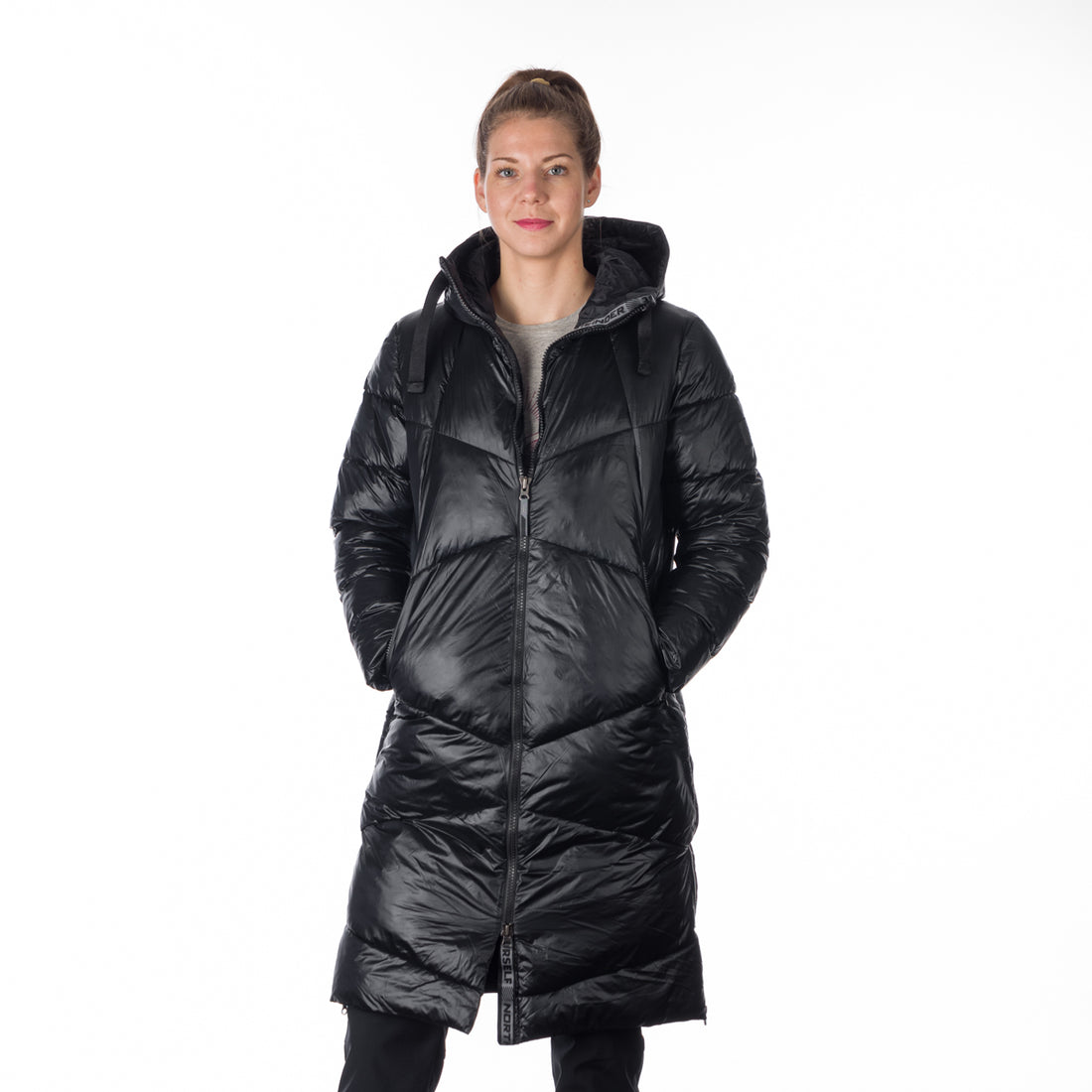 BU-6158SP women´s casual like down jacket long style CONSTANCE