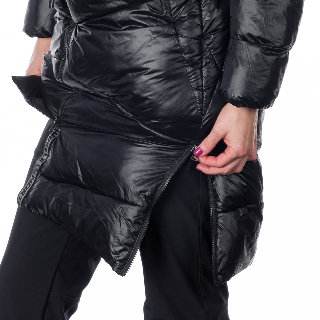 BU-6158SP women´s casual like down jacket long style CONSTANCE