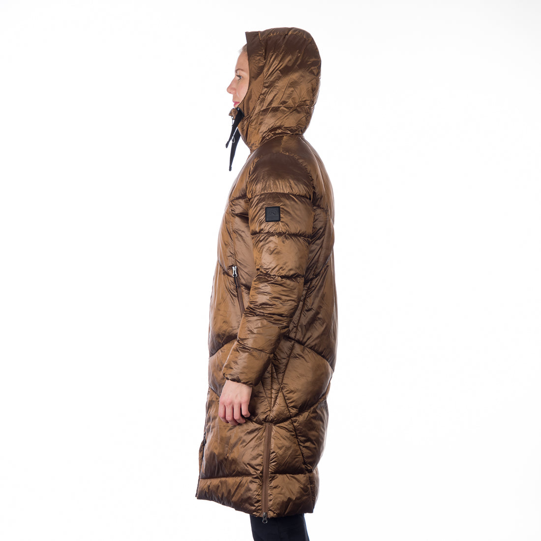 BU-6158SP women´s casual like down jacket long style CONSTANCE