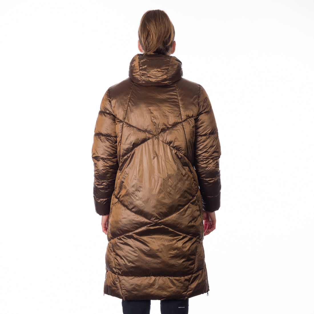 BU-6158SP women´s casual like down jacket long style CONSTANCE