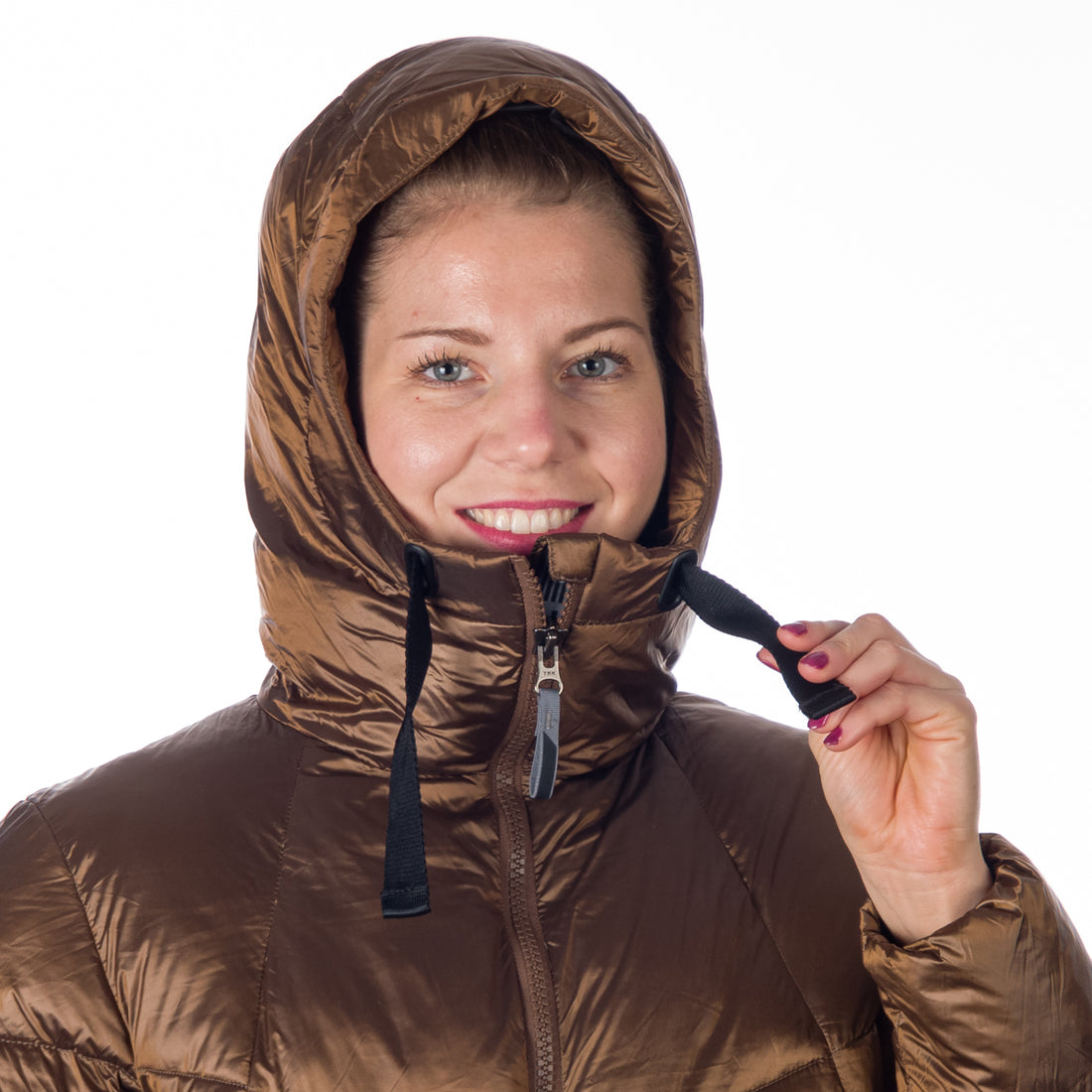 BU-6158SP women´s casual like down jacket long style CONSTANCE