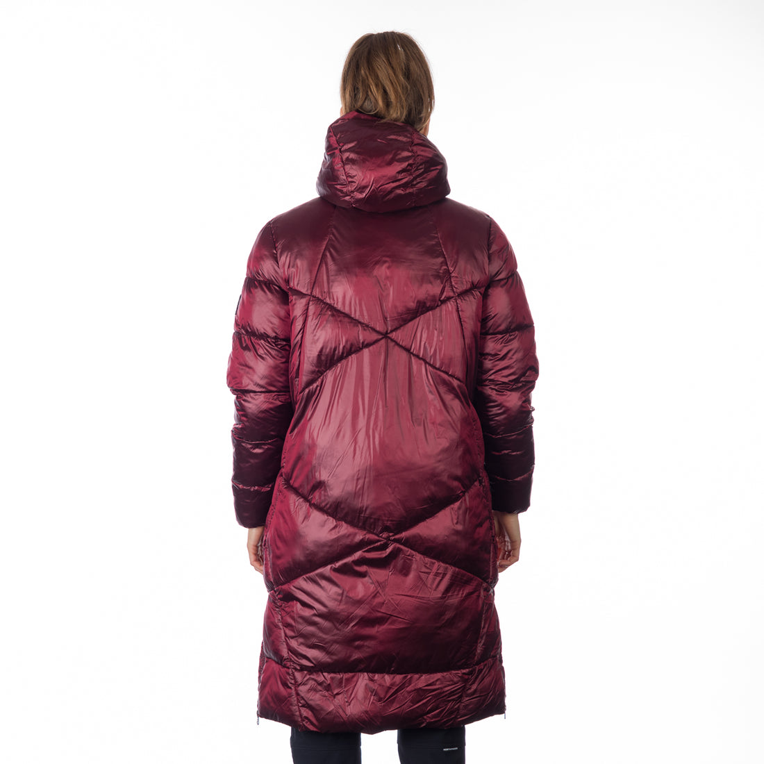 BU-6158SP women´s casual like down jacket long style CONSTANCE