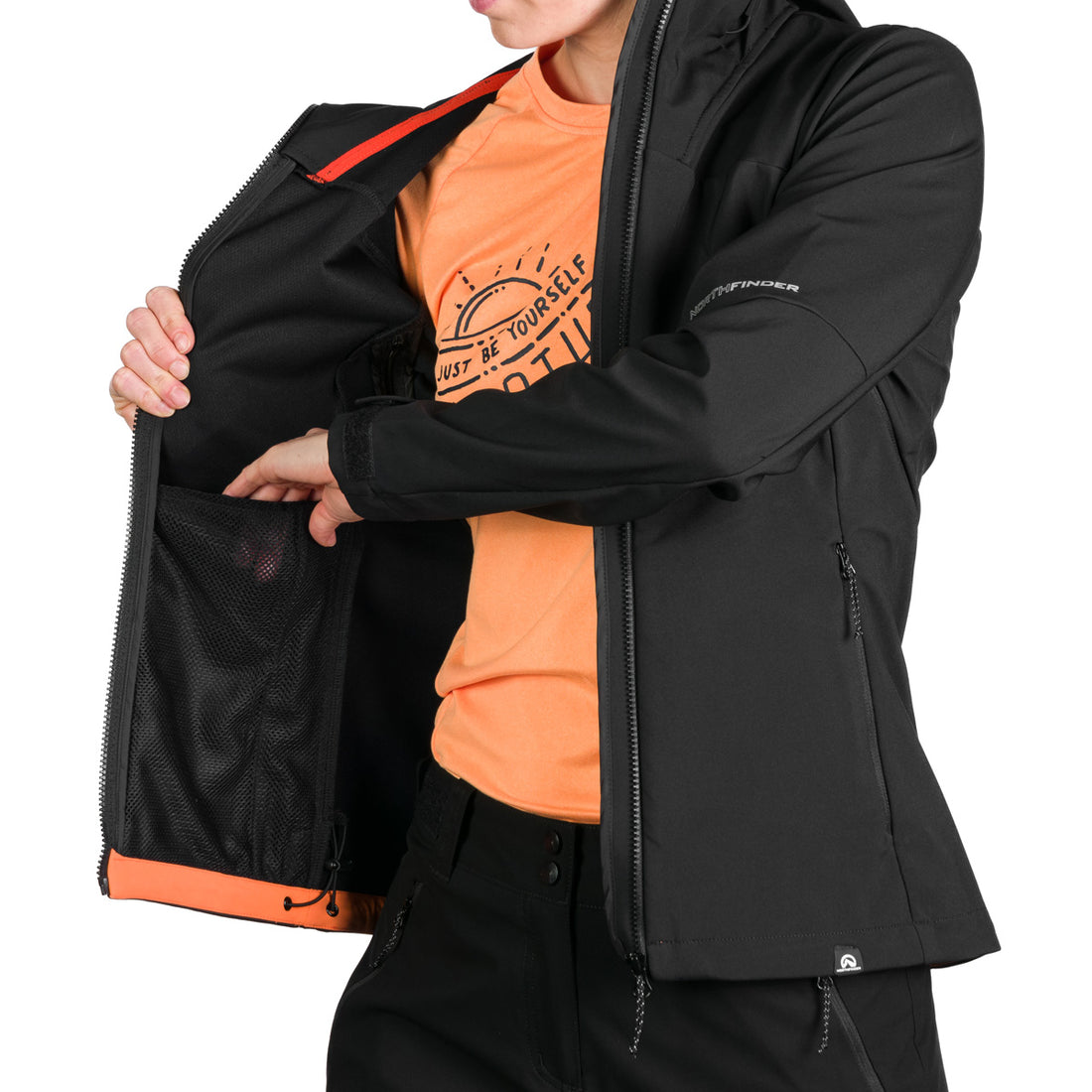 BU-6182OR women's outdoor hoody mountain softshell 3L jacket PATTY