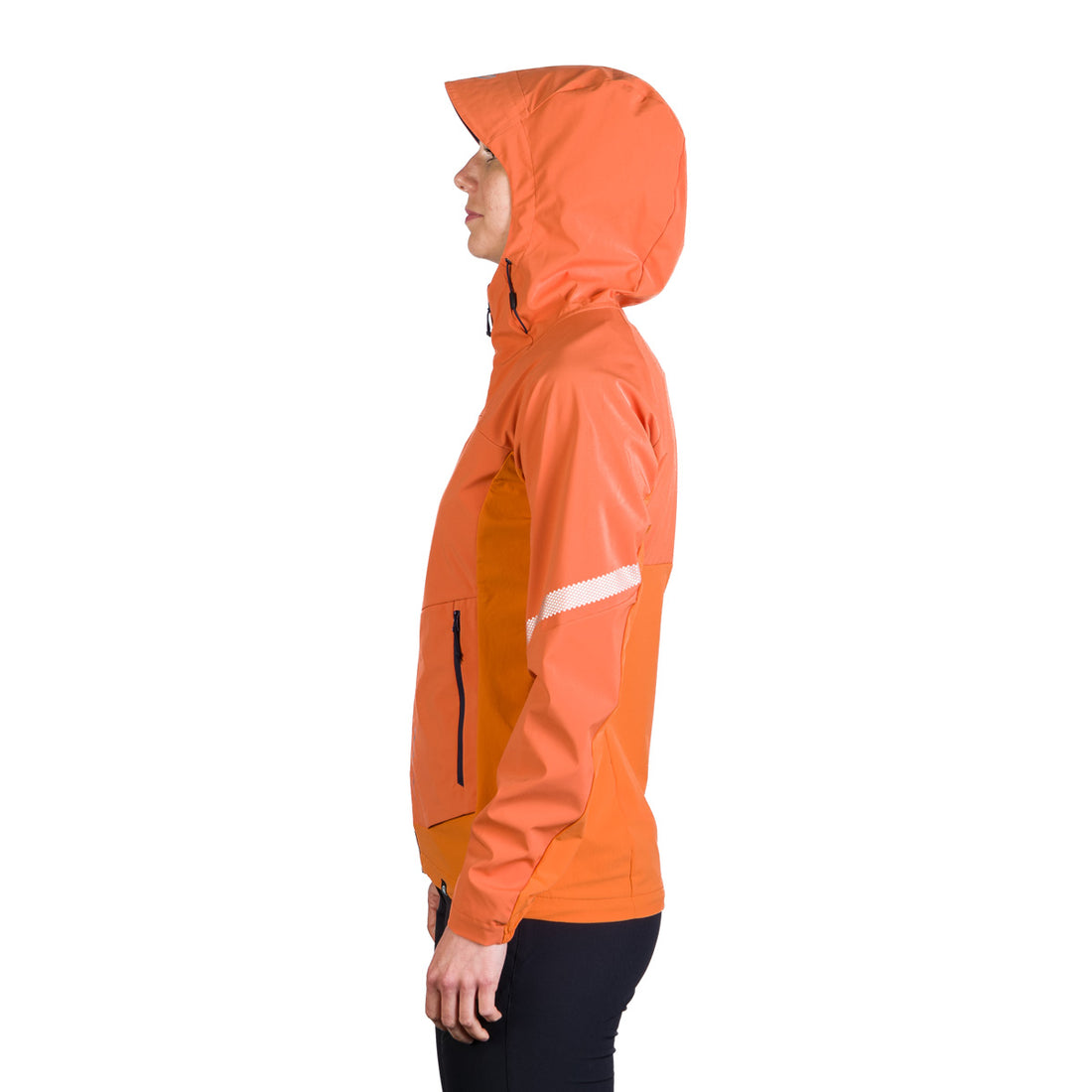 BU-6183OR women's trekking hybrid softshell active jacket DONNA