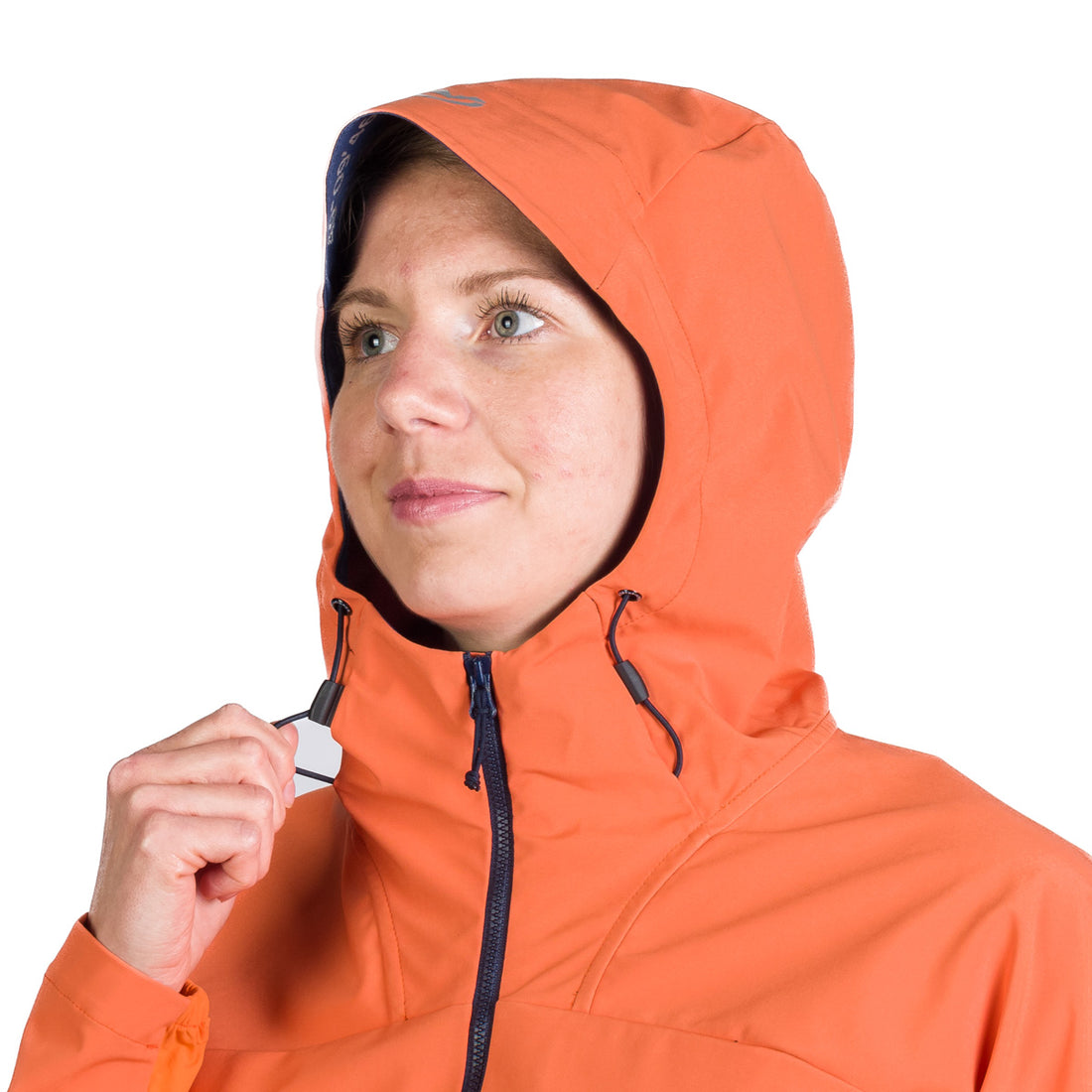 BU-6183OR women's trekking hybrid softshell active jacket DONNA
