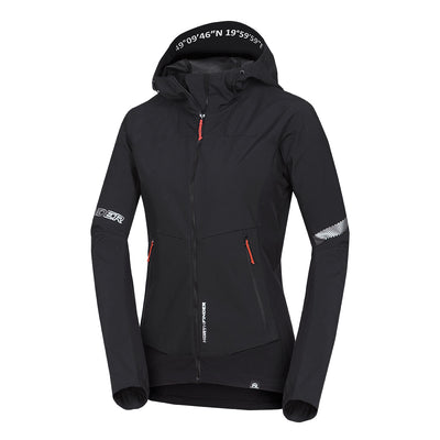 BU-6183OR women's trekking hybrid softshell active jacket DONNA
