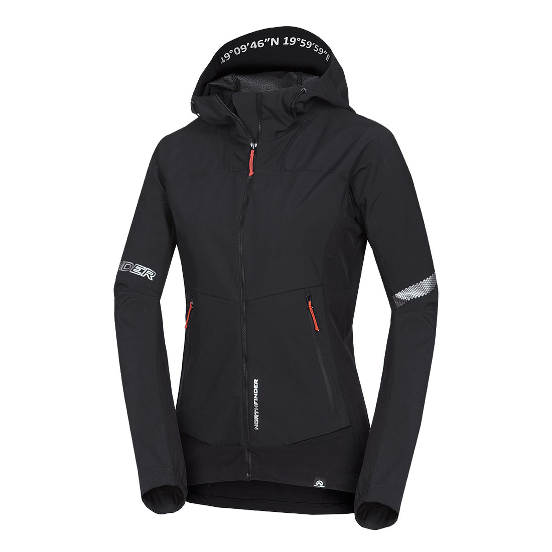 BU-6183OR women's trekking hybrid softshell active jacket DONNA