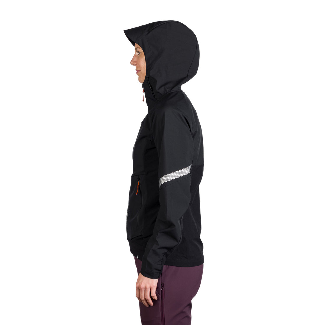 BU-6183OR women's trekking hybrid softshell active jacket DONNA