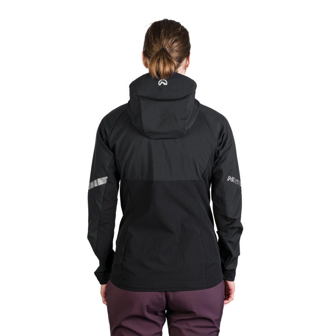 BU-6183OR women's trekking hybrid softshell active jacket DONNA