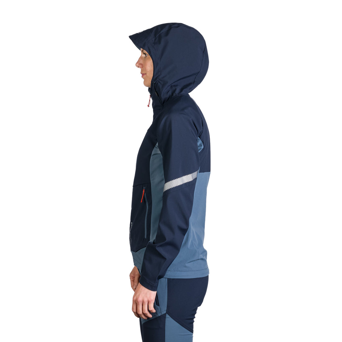BU-6183OR women's trekking hybrid softshell active jacket DONNA