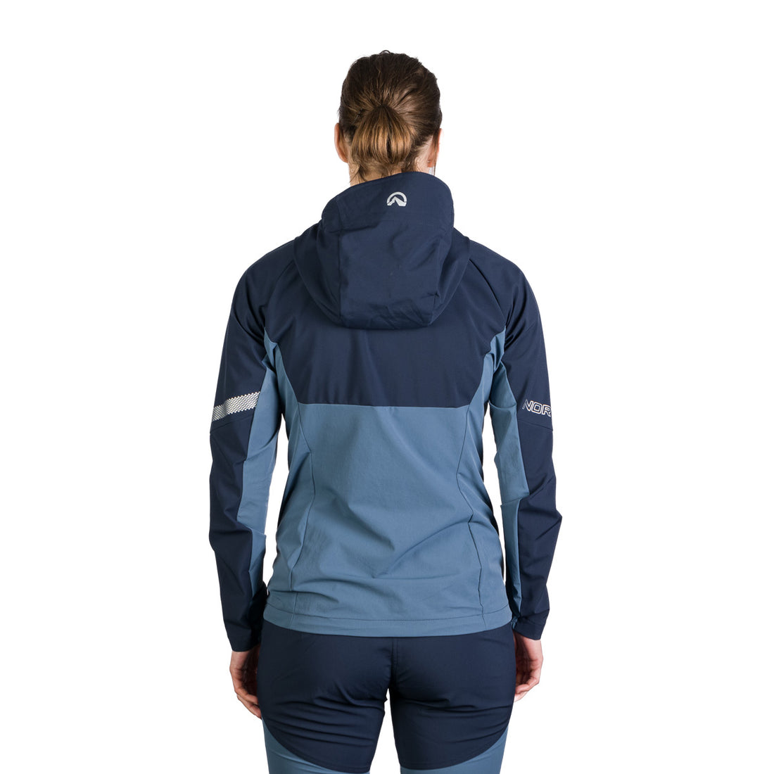 BU-6183OR women's trekking hybrid softshell active jacket DONNA