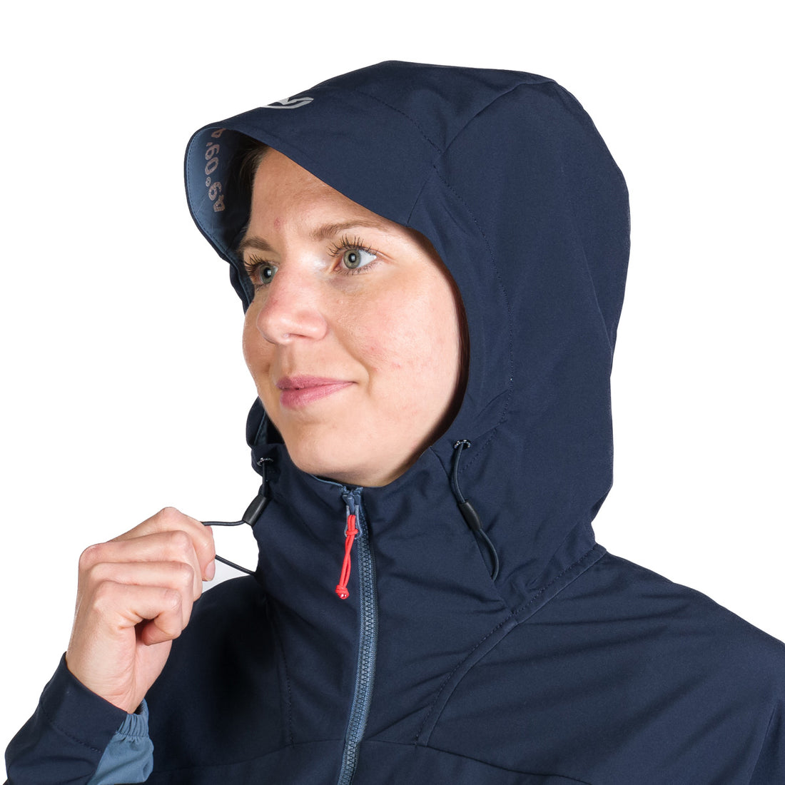 BU-6183OR women's trekking hybrid softshell active jacket DONNA