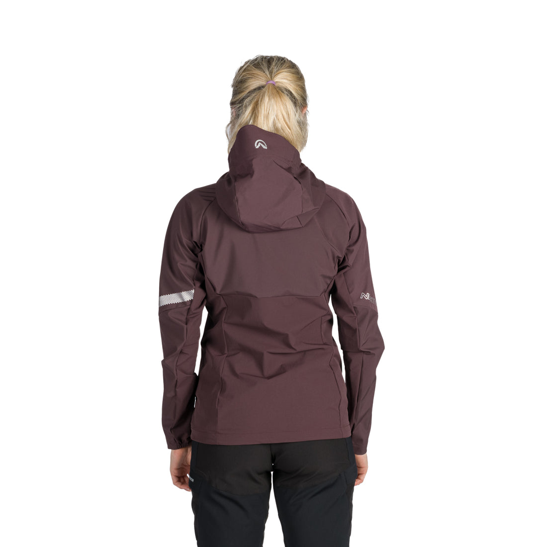 BU-6183OR women's trekking hybrid softshell active jacket DONNA