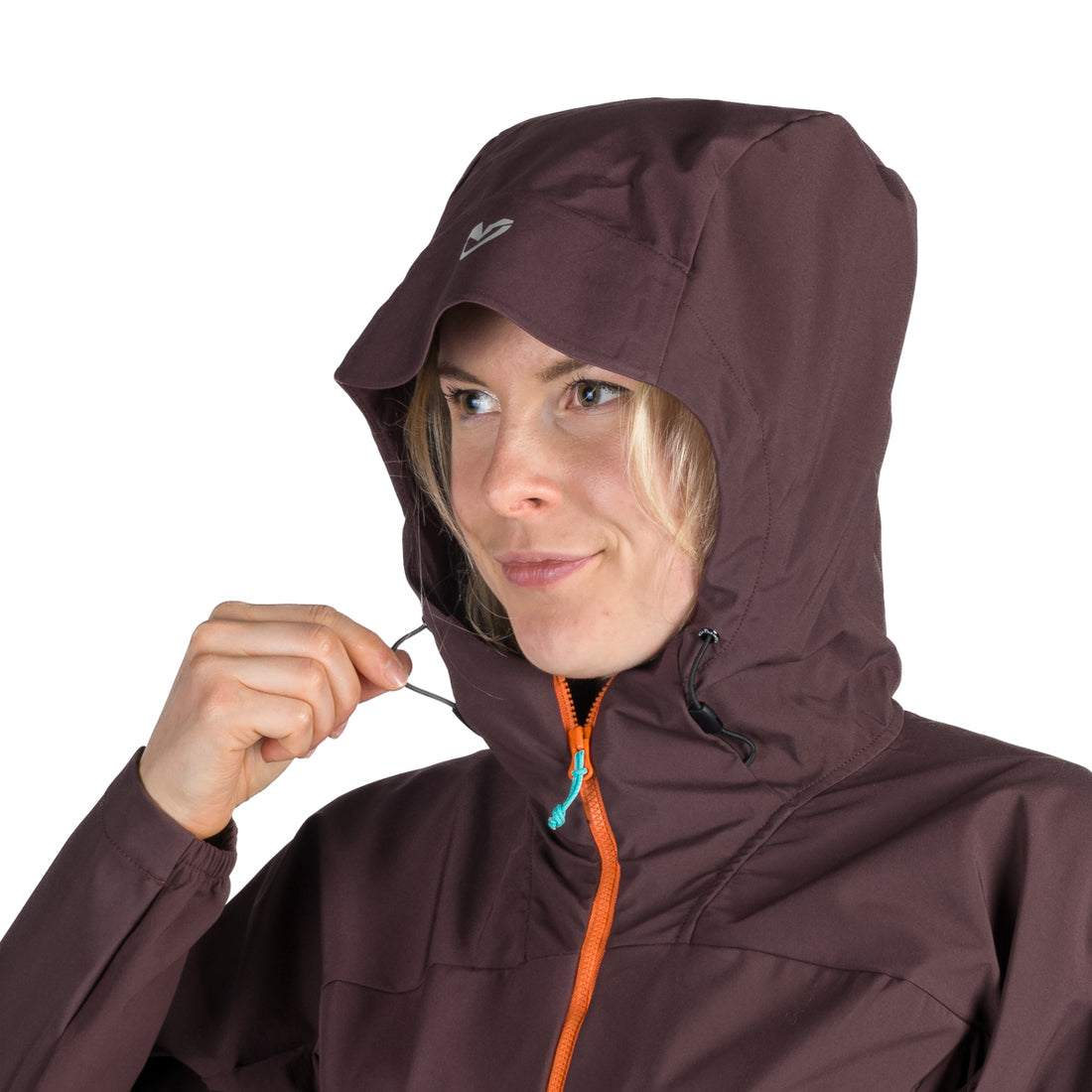 BU-6183OR women's trekking hybrid softshell active jacket DONNA