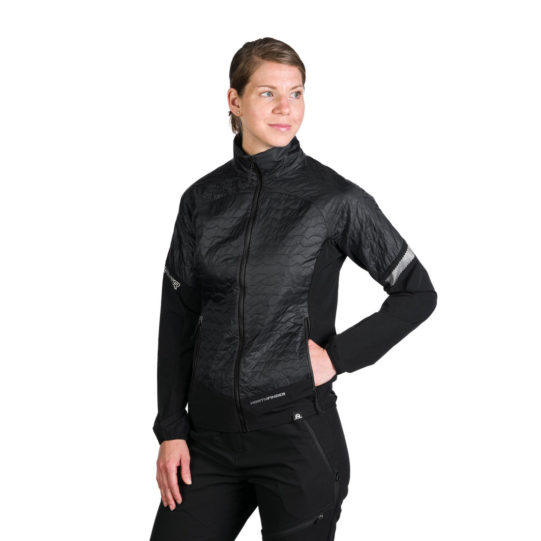 BU-6186OR women's light insulated active hybrid jacket  THERESA