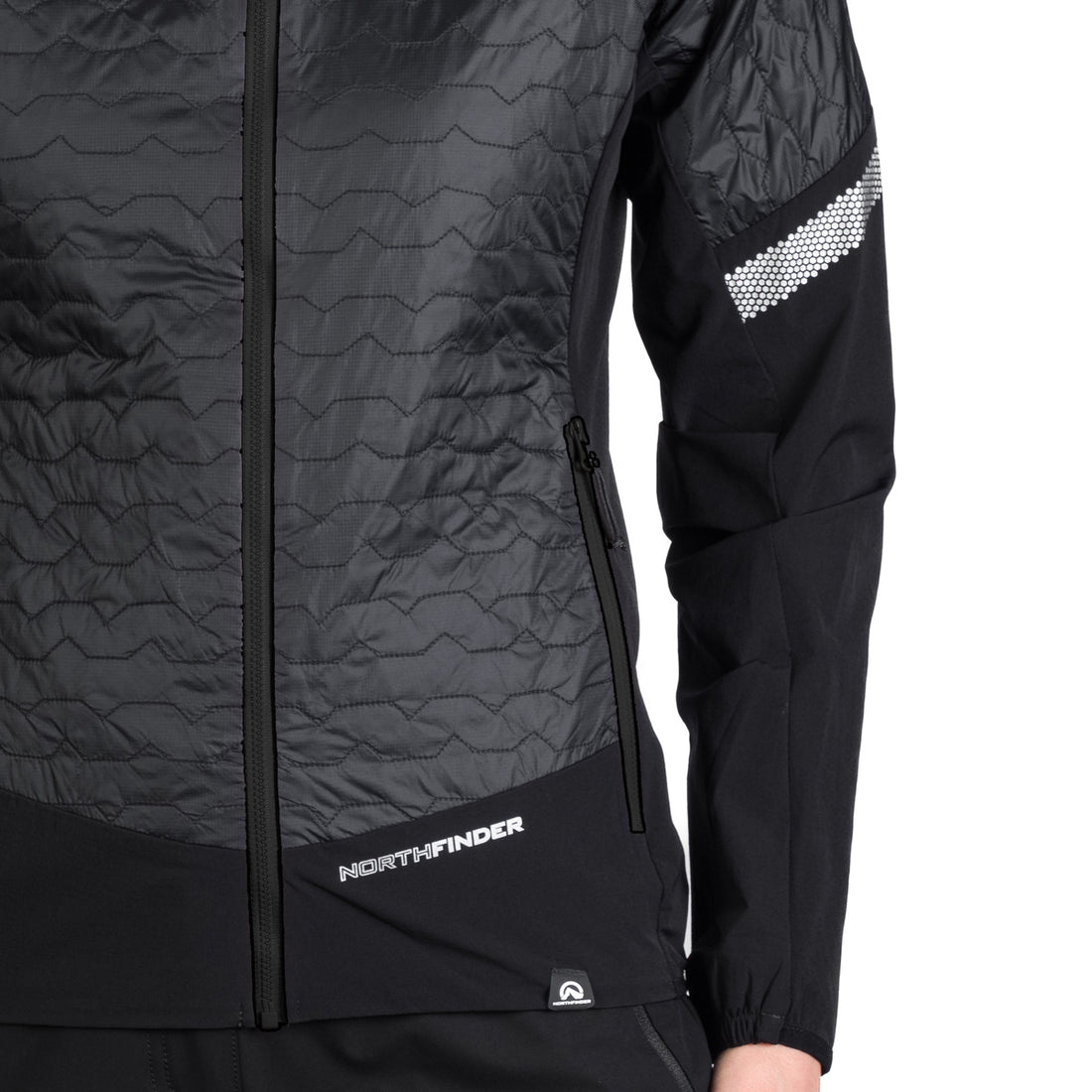 BU-6186OR women's light insulated active hybrid jacket  THERESA