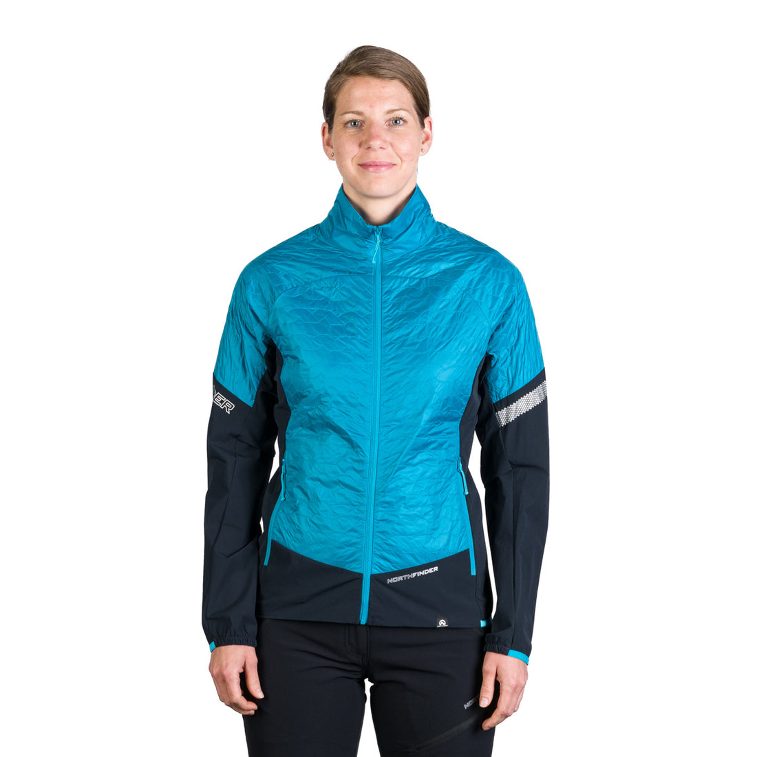 BU-6186OR women's light insulated active hybrid jacket  THERESA
