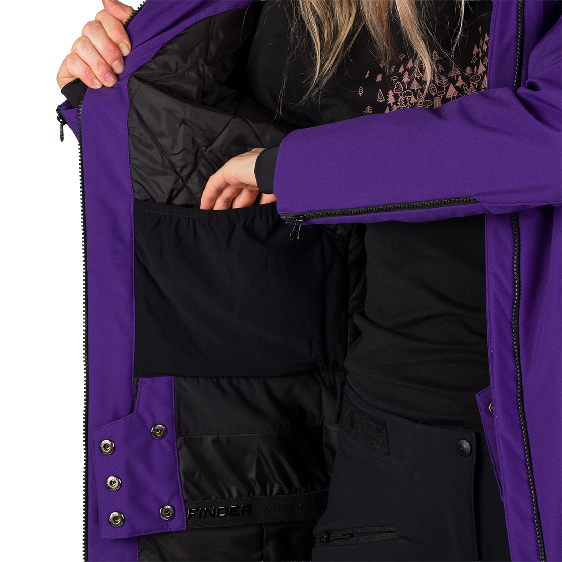 BU-6204SNW women's ski freerider insulated jacket SHERRI