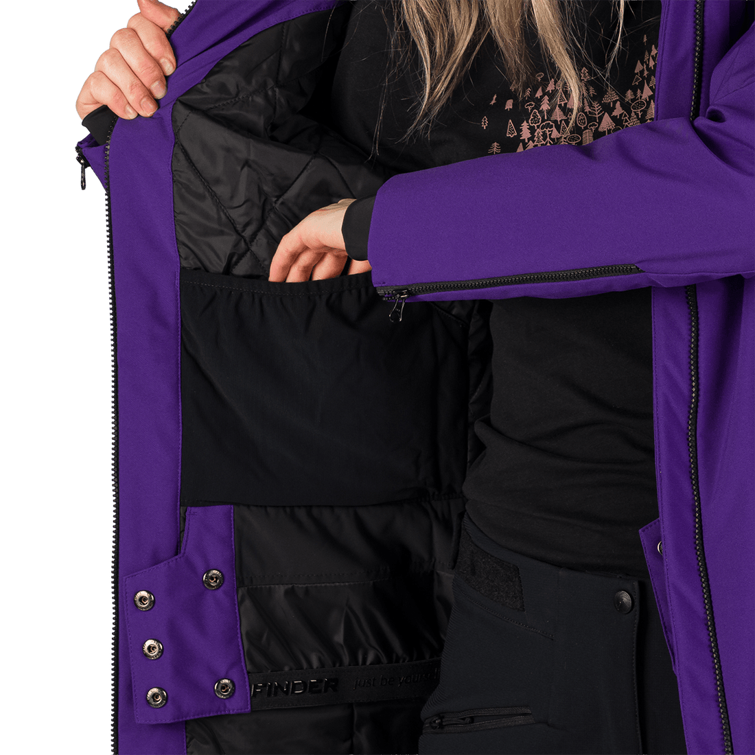 BU-6204SNW women's ski freerider insulated jacket SHERRI