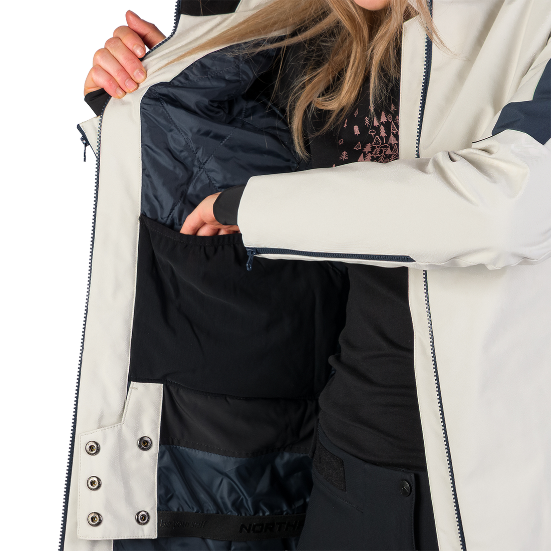 BU-6204SNW women's ski freerider insulated jacket SHERRI