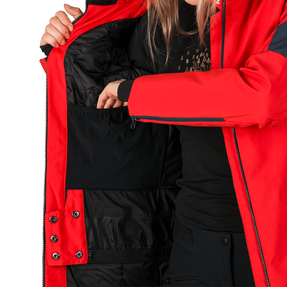 BU-6204SNW women's ski freerider insulated jacket SHERRI