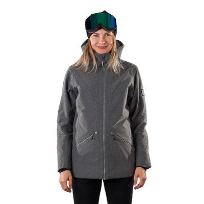 BU-62053SNW women's ski insulated melange jacket PATRICE