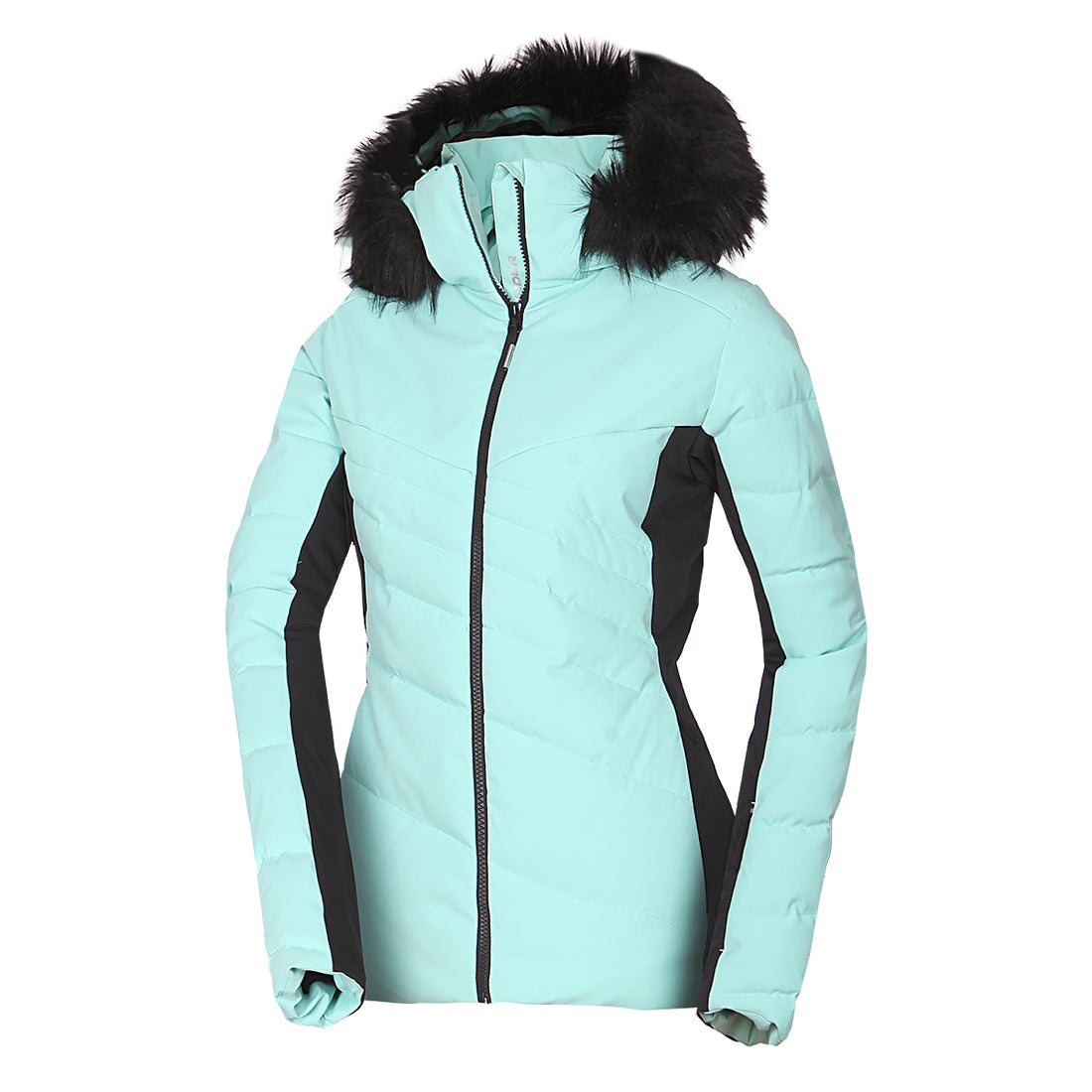 BU-6256SNW women's ski insulated trendy jacket with fur KELLIE