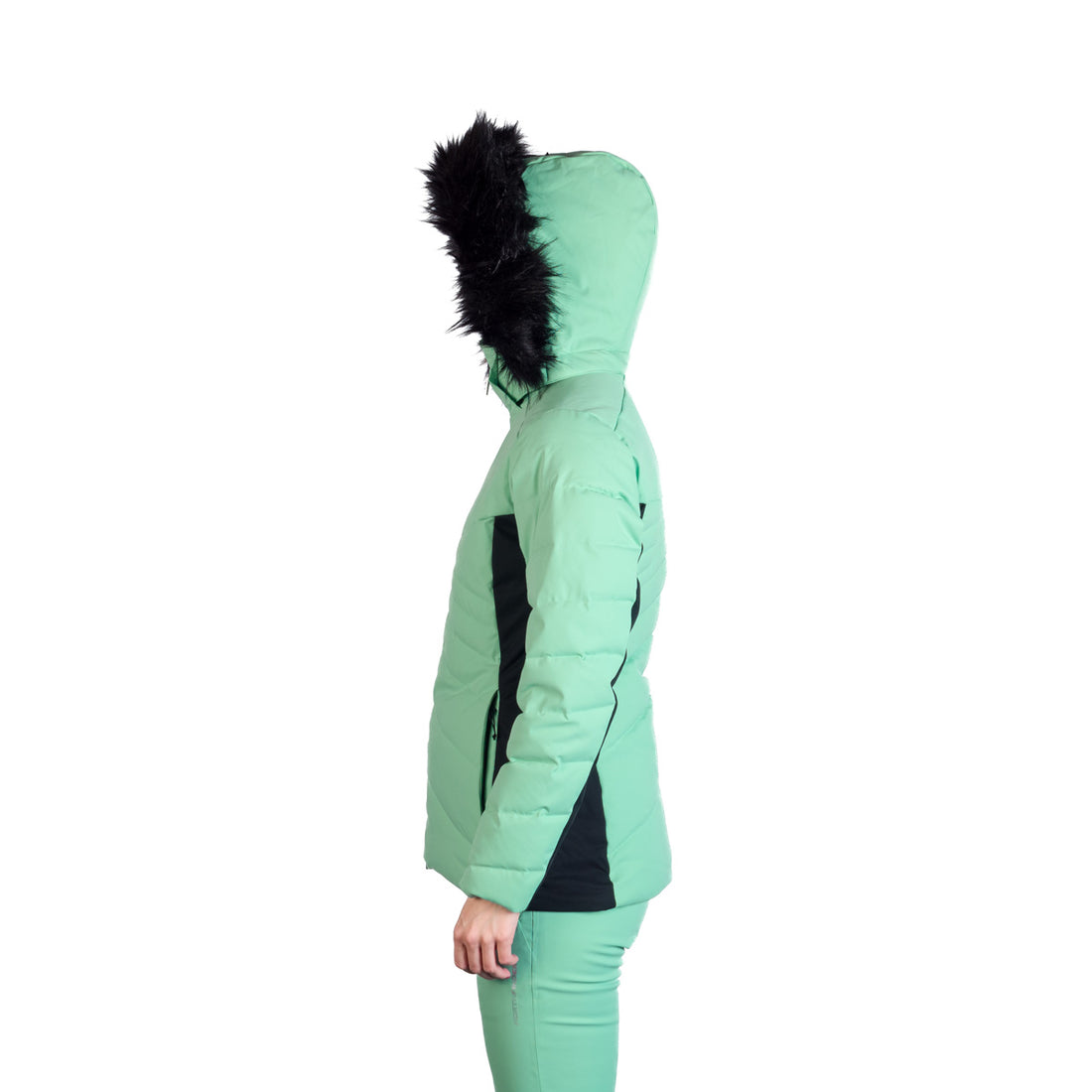 BU-6256SNW women's ski insulated trendy jacket with fur KELLIE