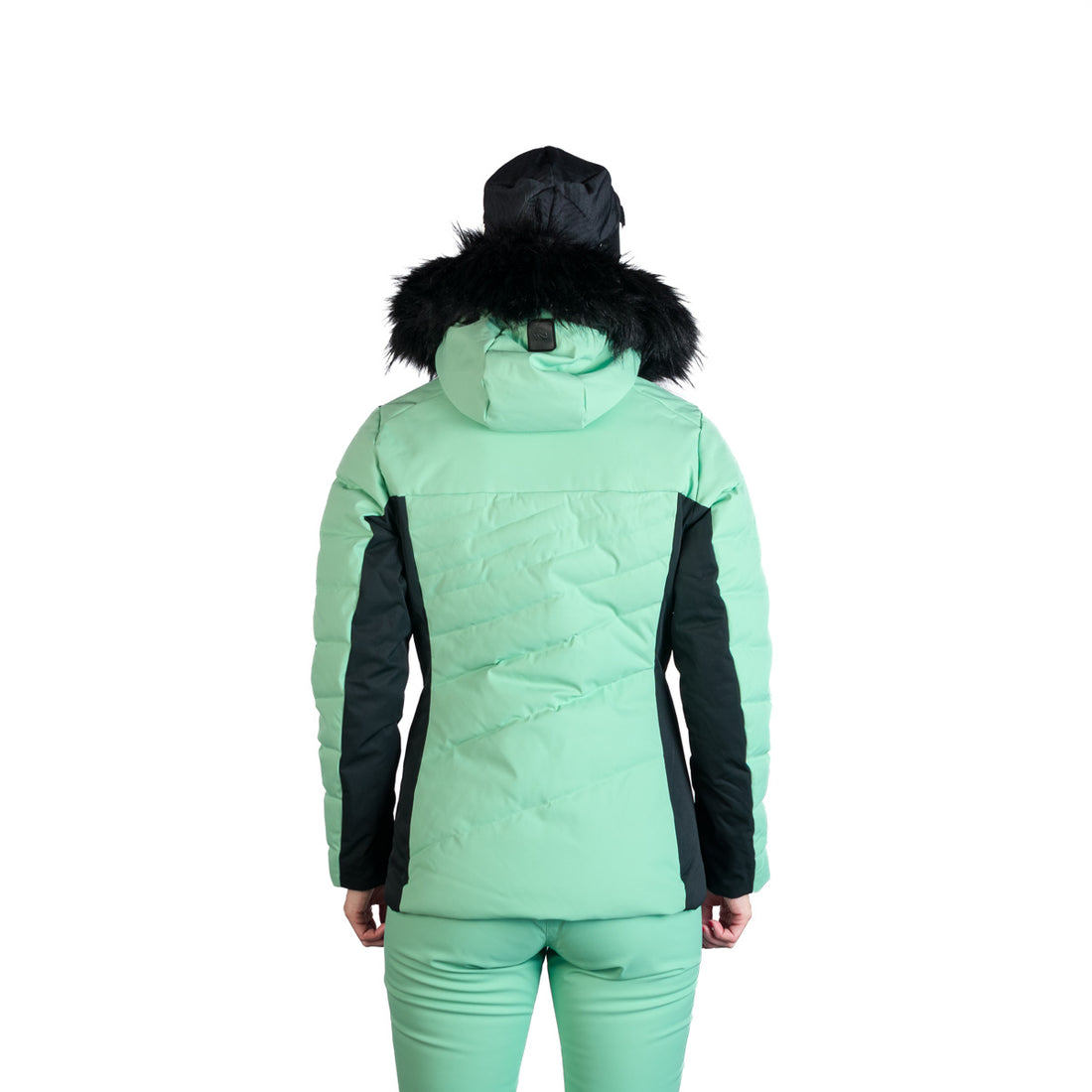 BU-6256SNW women's ski insulated trendy jacket with fur KELLIE