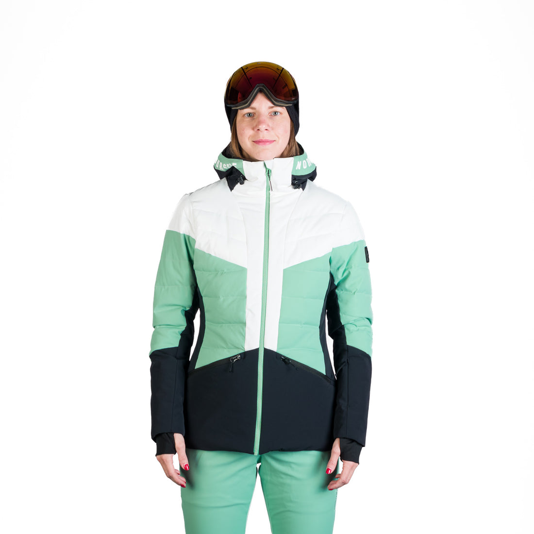 BU-6257SNW women's ski quilted insulated jacket NANETTE