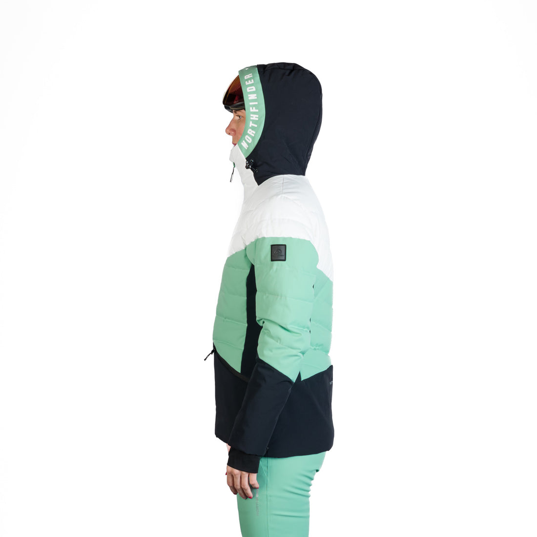 BU-6257SNW women's ski quilted insulated jacket NANETTE