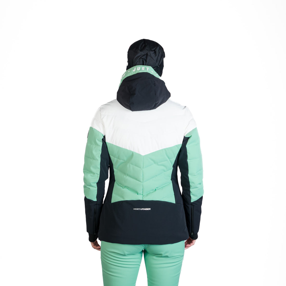 BU-6257SNW women's ski quilted insulated jacket NANETTE