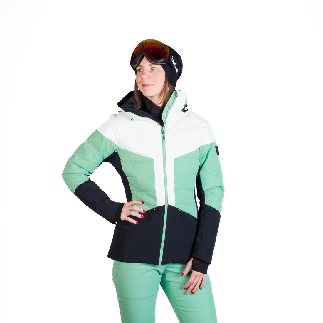 BU-6257SNW women's ski quilted insulated jacket NANETTE