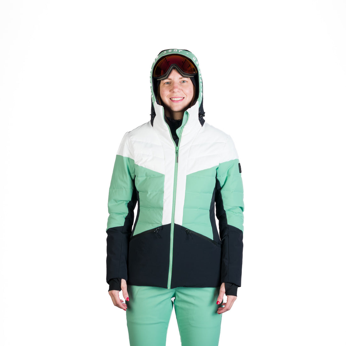 BU-6257SNW women's ski quilted insulated jacket NANETTE