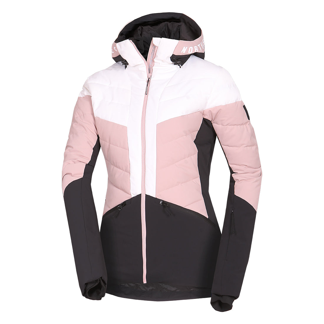 BU-6257SNW women's ski quilted insulated jacket NANETTE