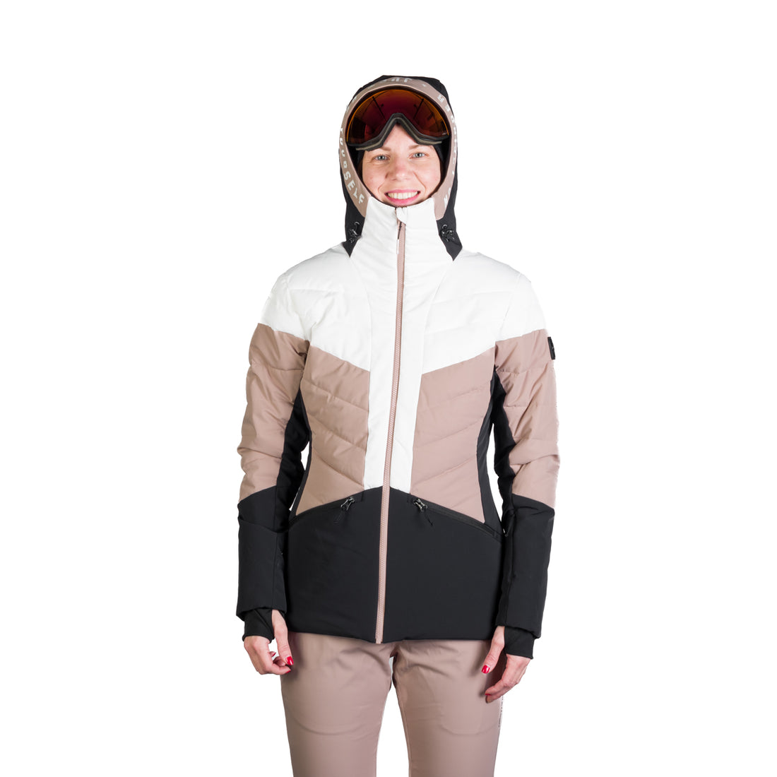 BU-6257SNW women's ski quilted insulated jacket NANETTE