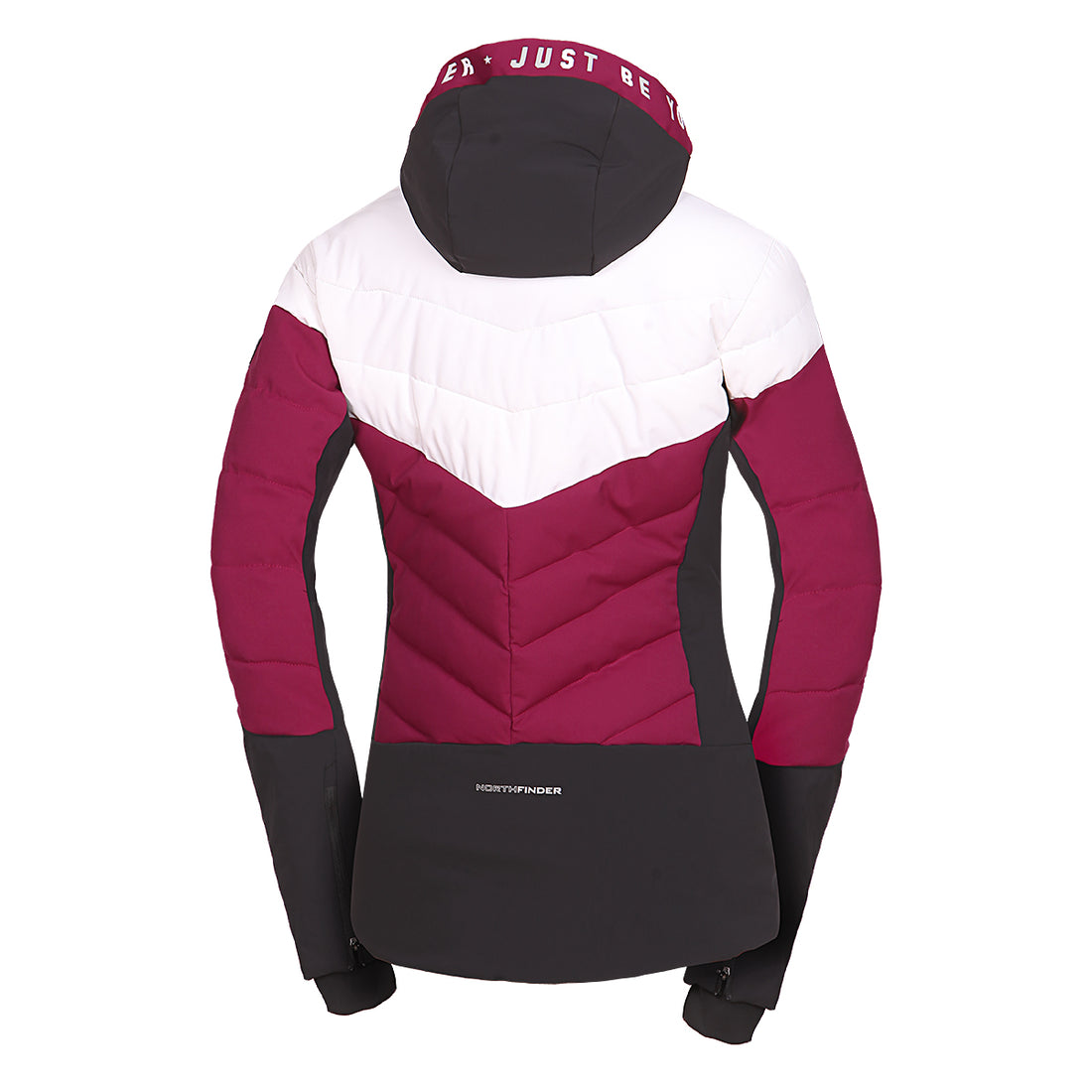 BU-6257SNW women's ski quilted insulated jacket NANETTE