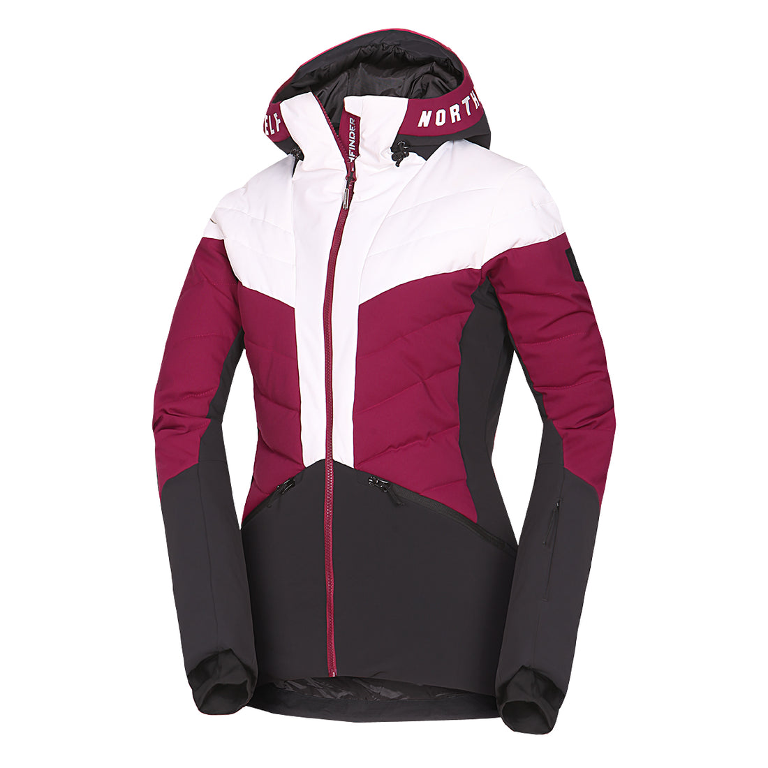 BU-6257SNW women's ski quilted insulated jacket NANETTE
