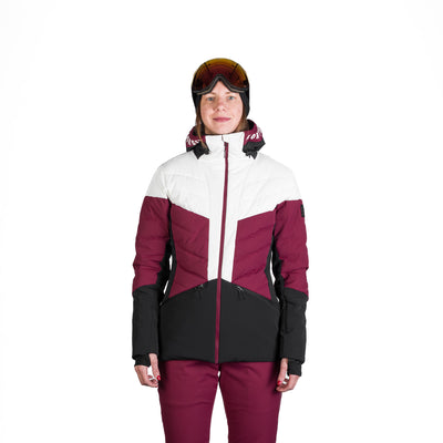 BU-6257SNW women's ski quilted insulated jacket NANETTE