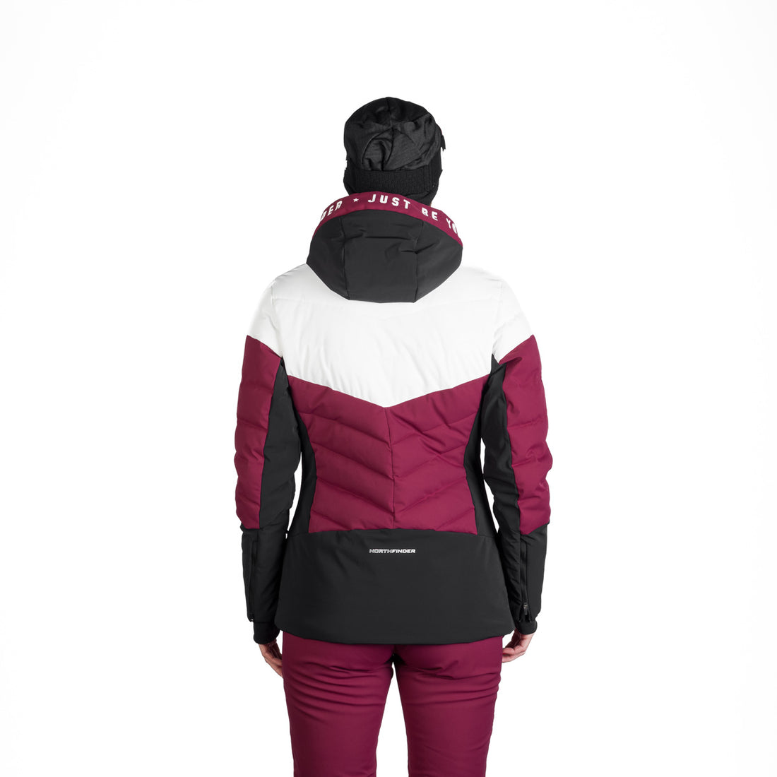 BU-6257SNW women's ski quilted insulated jacket NANETTE