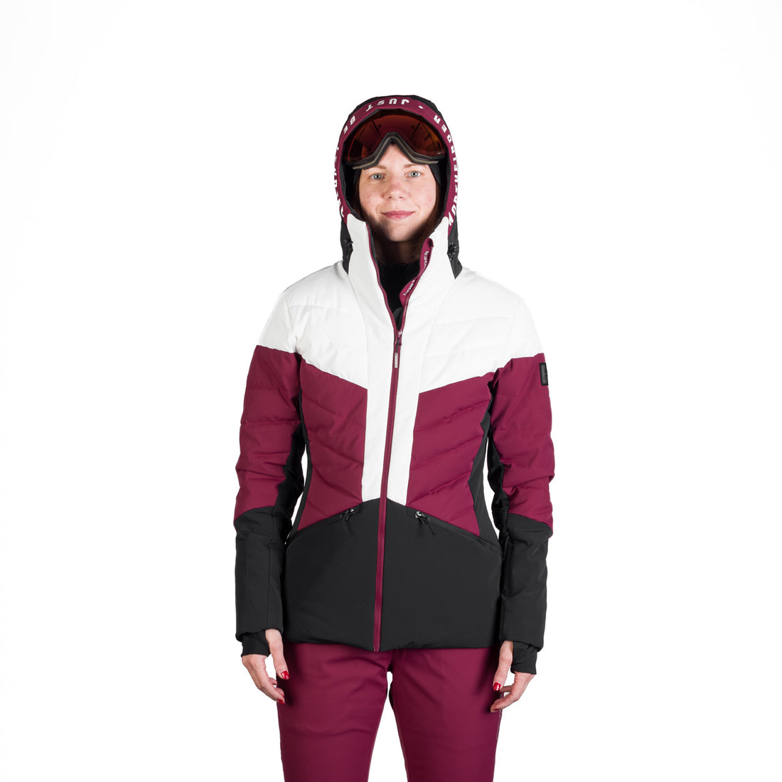 BU-6257SNW women's ski quilted insulated jacket NANETTE