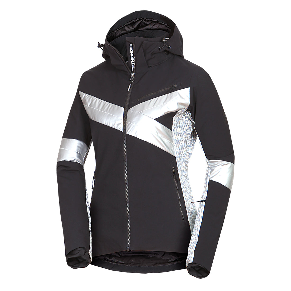 BU-6259SNW women ski trendy prolonged jacket LAURI