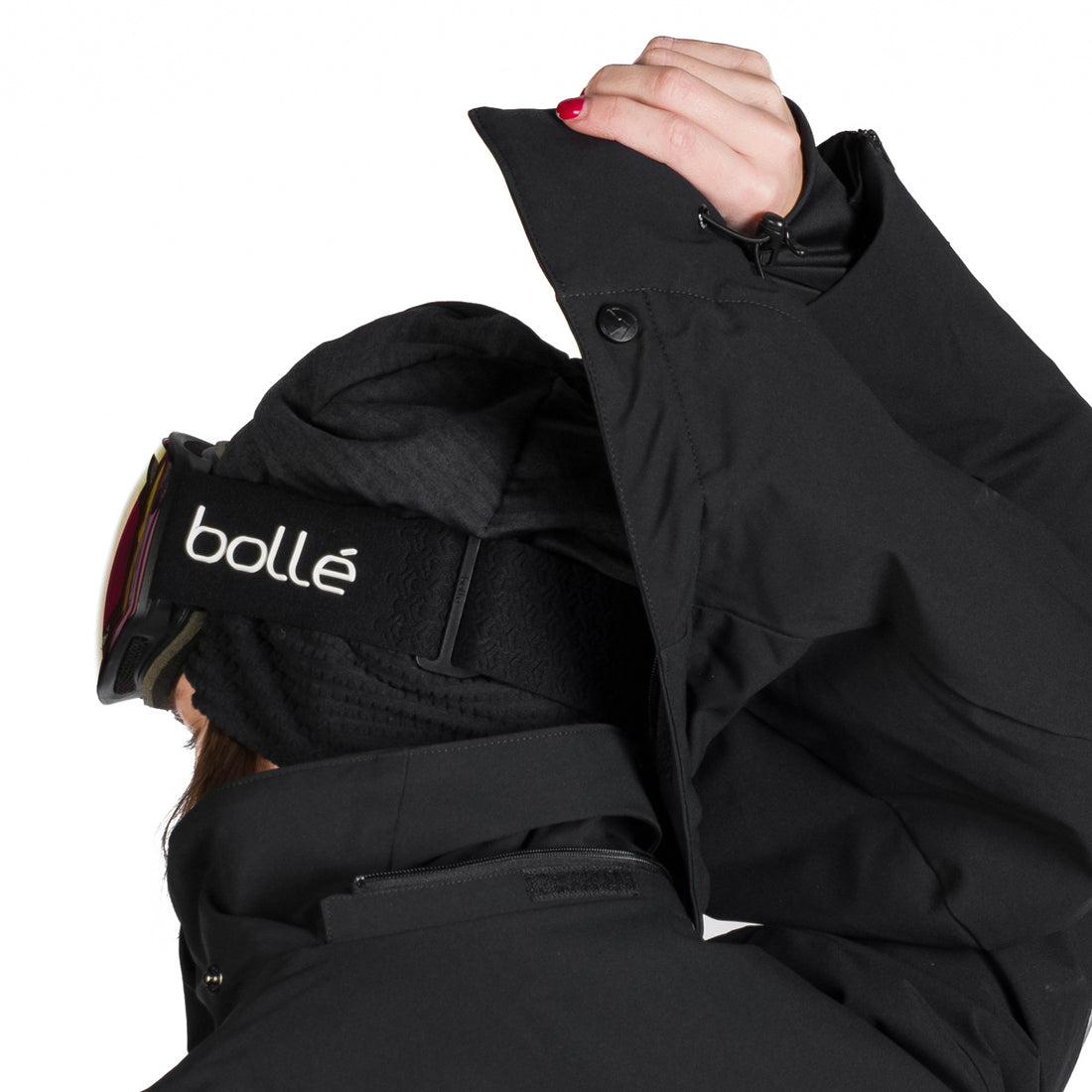 BU-6259SNW women ski trendy prolonged jacket LAURI