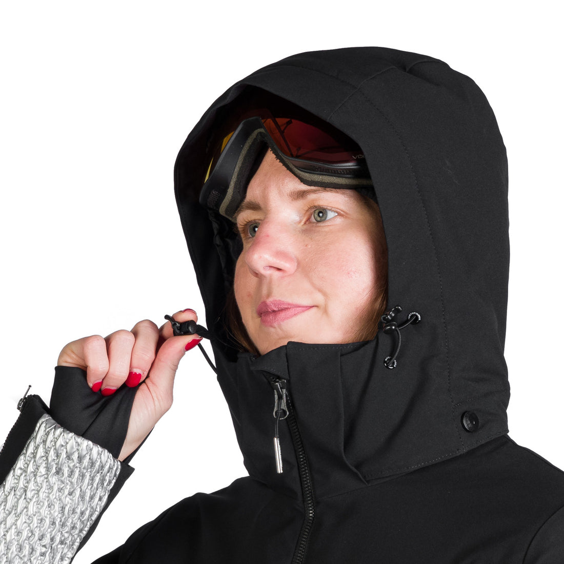 BU-6259SNW women ski trendy prolonged jacket LAURI