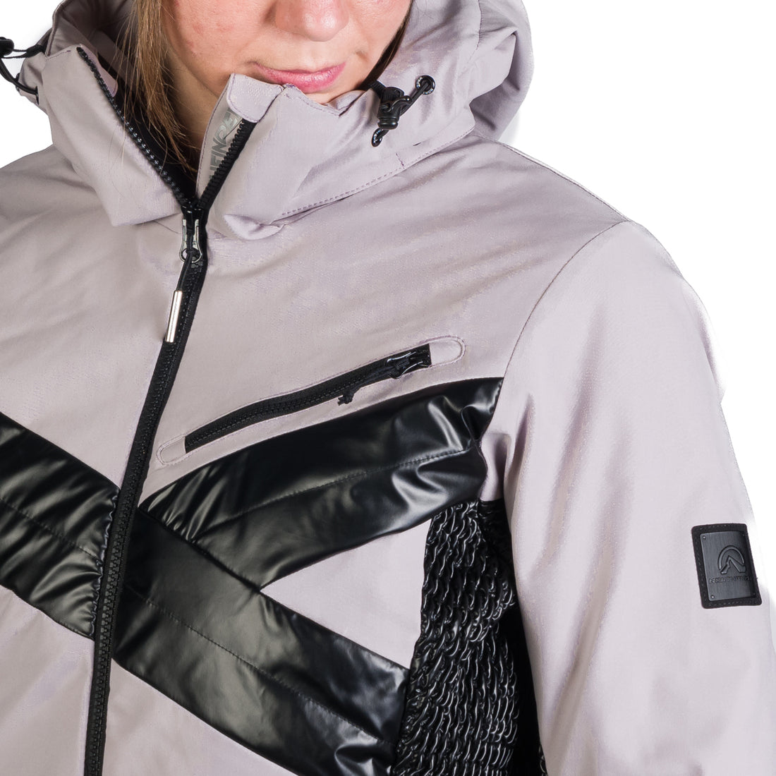 BU-6259SNW women ski trendy prolonged jacket LAURI