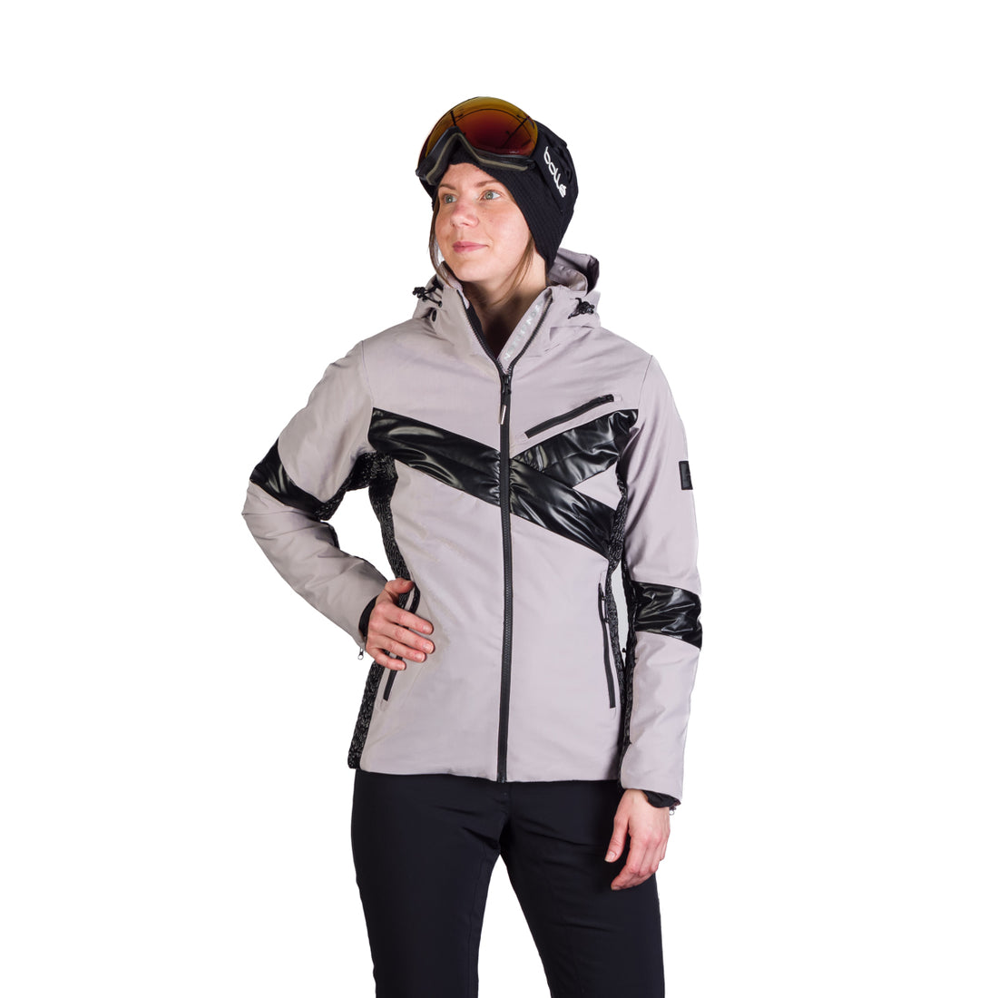 BU-6259SNW women ski trendy prolonged jacket LAURI