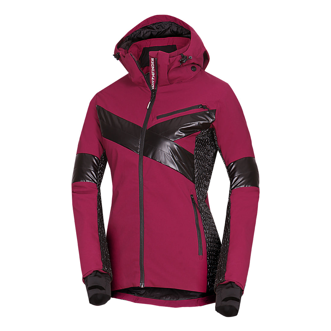 BU-6259SNW women ski trendy prolonged jacket LAURI