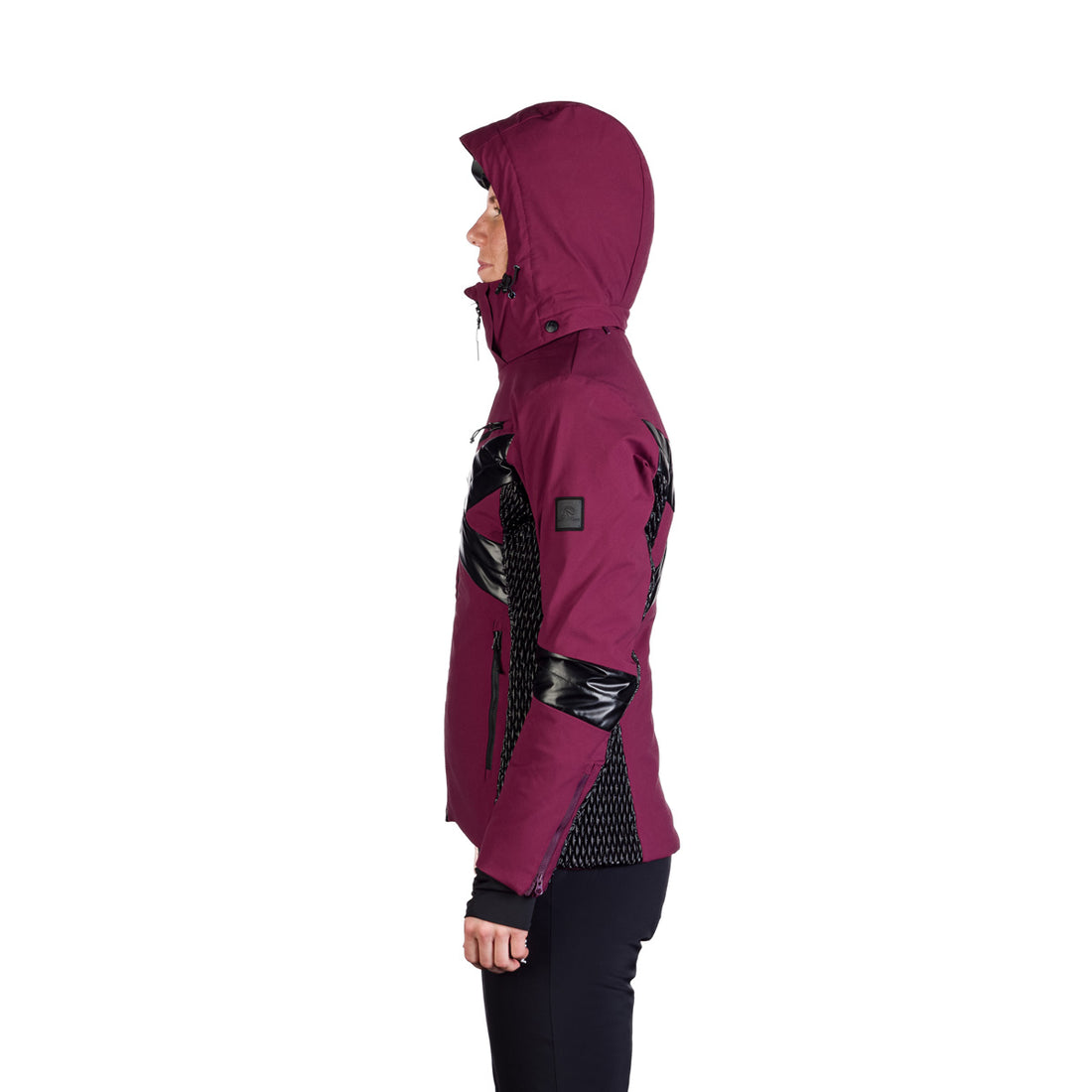 BU-6259SNW women ski trendy prolonged jacket LAURI