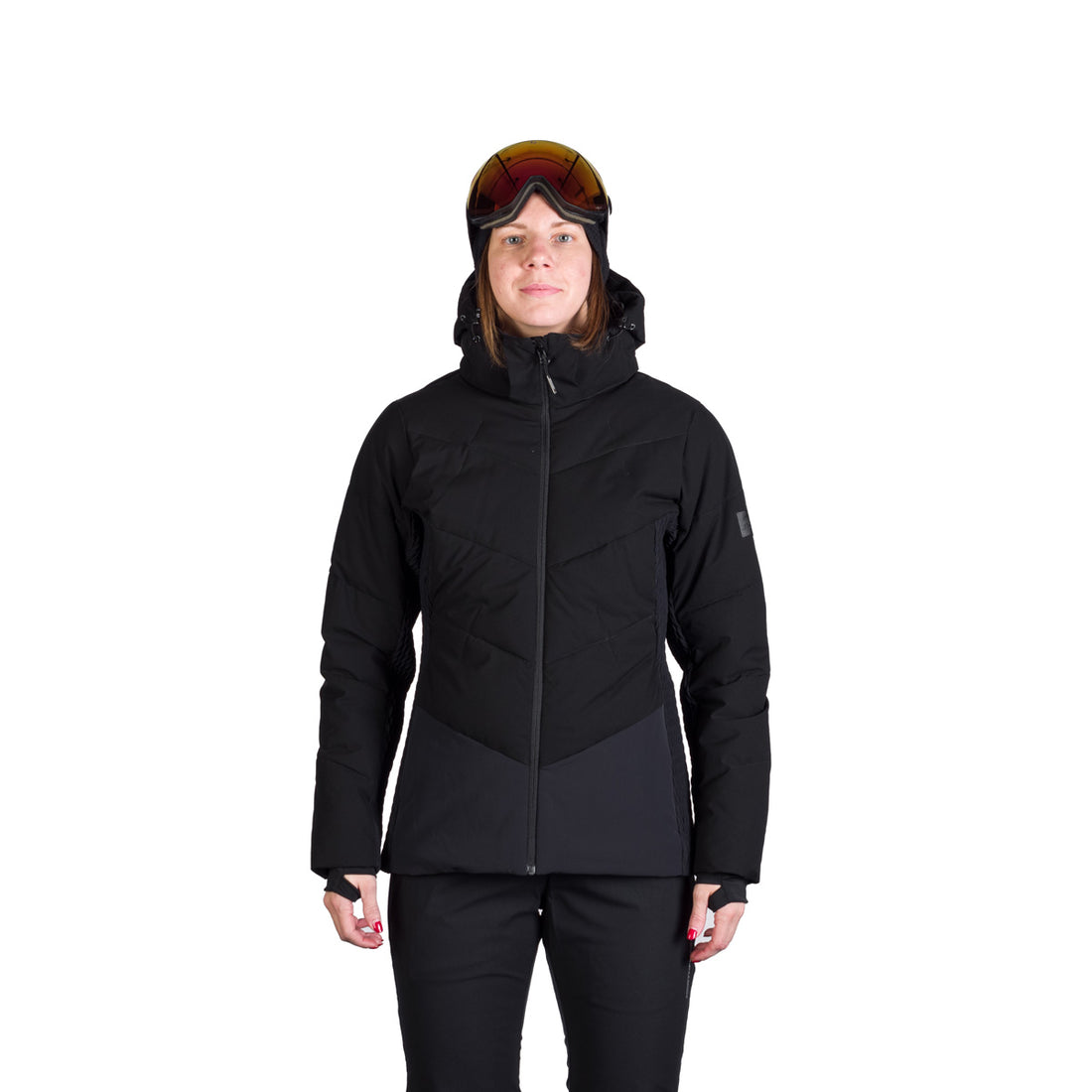 BU-6260SNW women's ski allover print insulated jacket LIZ