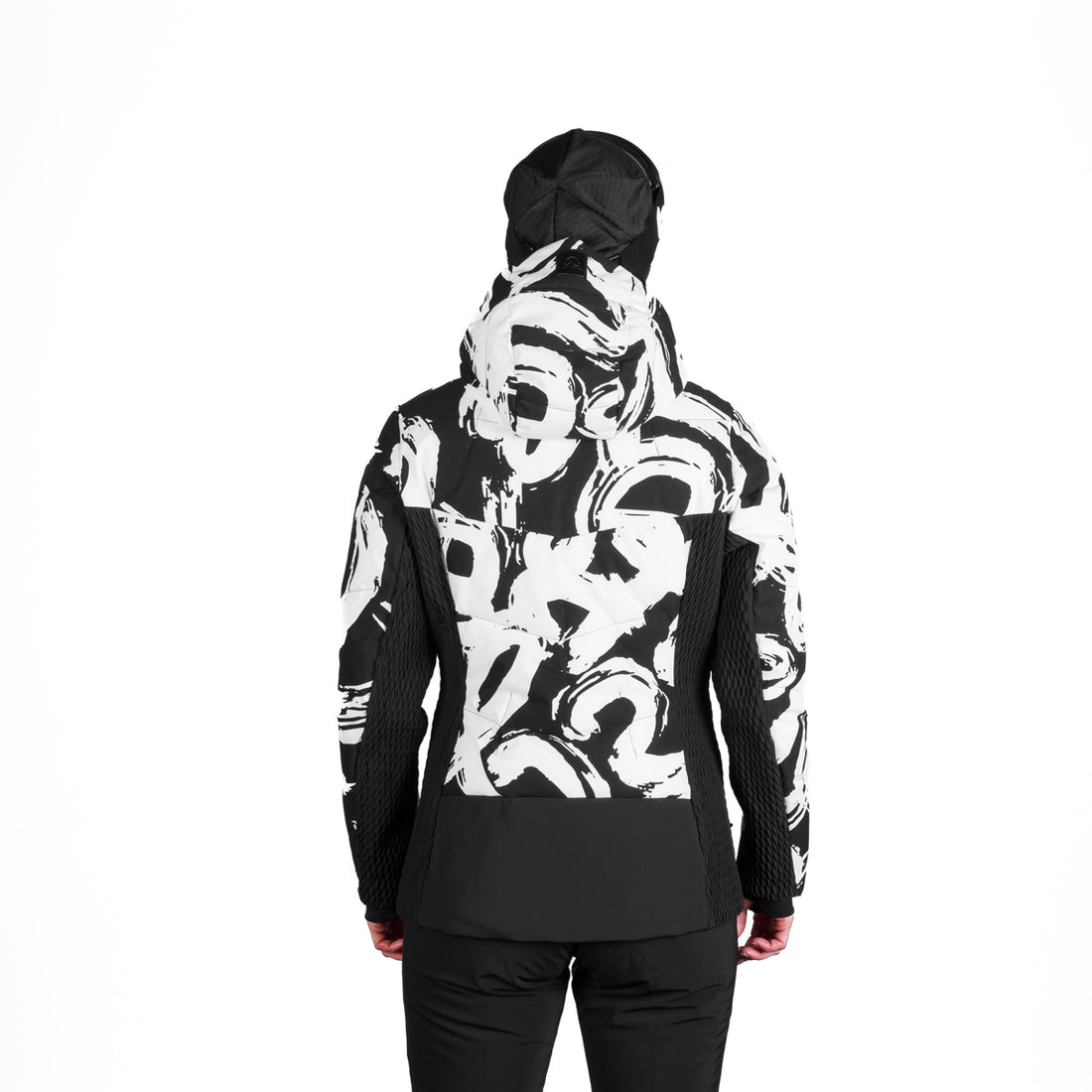 BU-6260SNW women's ski allover print insulated jacket LIZ